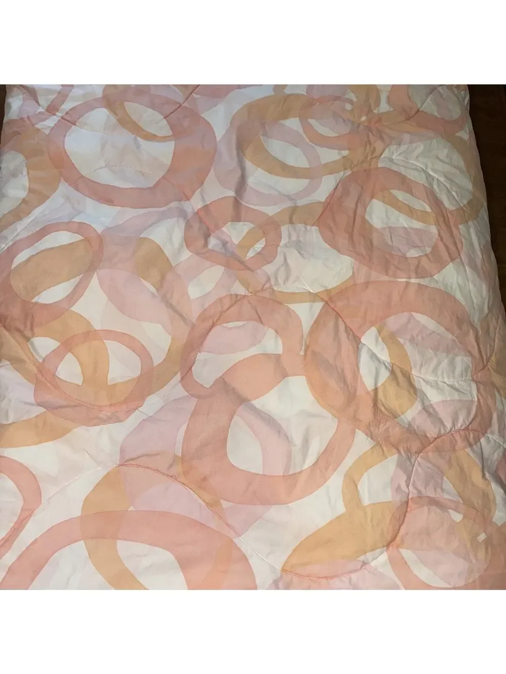Pottery Barn Teen Pink Peach Comforter Full Queen Girly